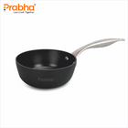 Black Eisen Cast Iron  Saucepan With Steel Handel