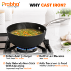 Black Eisen Cast Iron  Saucepan With Steel Handel