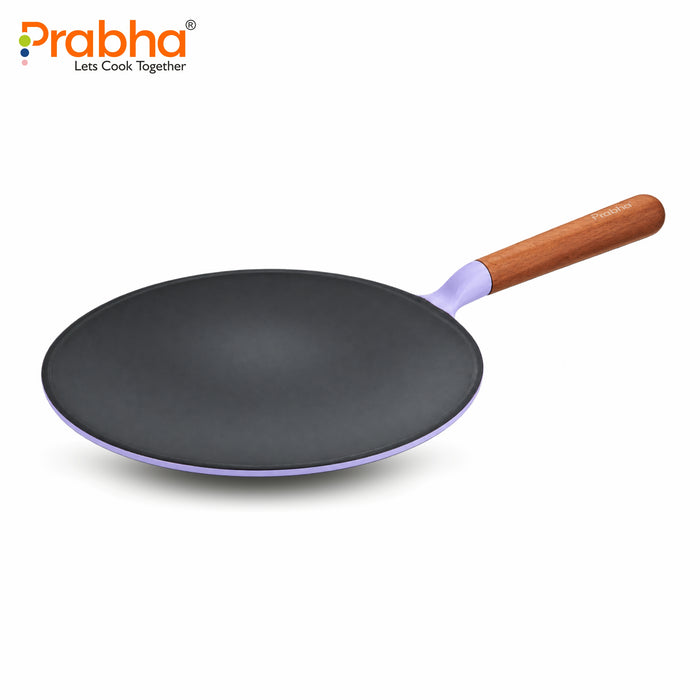 Castella Light Cast Iron 26m Roti Tawa- Induction Bottom, Purple