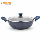 Stella Nonstick Deep Kadhai With Glass Lid