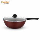 Astrid Nonstick Deep Wok With Glass Lid