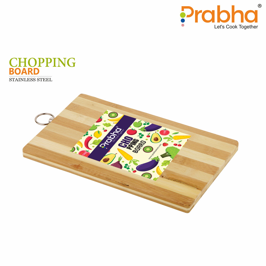 Wooden Chopping Board With Steel Hook For Hanging