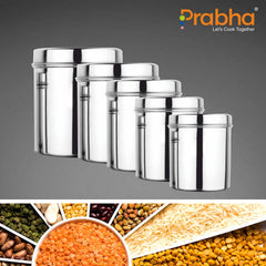 Classic Deep Dabba Plain Set of 5Pcs