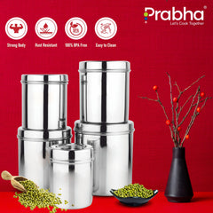 Classic Deep Dabba Plain Set of 5Pcs