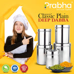Load image into Gallery viewer, Classic Deep Dabba Plain Set of 5Pcs