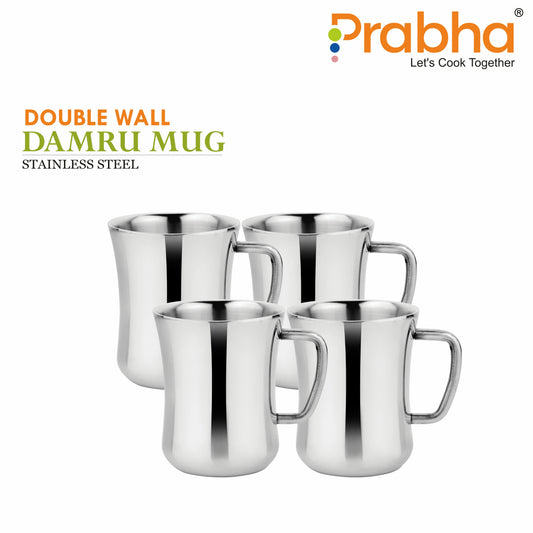 Dw Damru Mug 200ML (4 Pcs Set)
