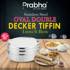 Oval Double Decker Lunch Box - Prabha