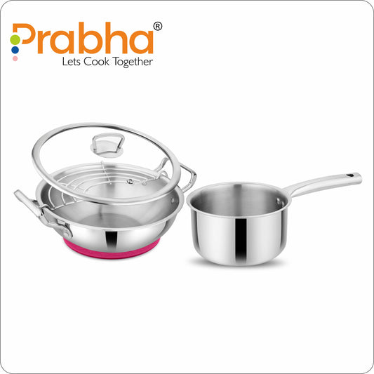 Elante Tri-Ply Stainless Steel Cookware Set