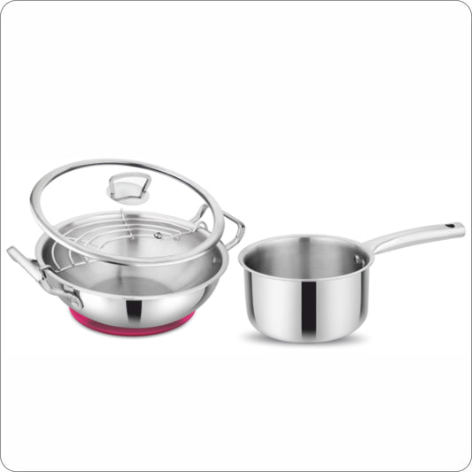 Elante Tri-Ply Stainless Steel Cookware Set