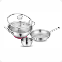 Elante Tri-Ply Stainless Steel Cookware Set