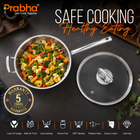 Elante Triply Deep Frypan With Glass Lid