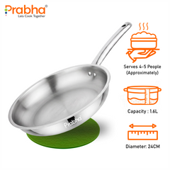 Elante Triply Frypan Without Lid