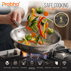 Elante Triply Frypan With Glass Lid