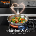 Elante Tri-Ply Stainless Steel Frypan with Stainless Steel Lid