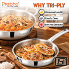 Tri-Ply Everyday Cookware Duo – Kadhai & Frypan | 2 Pcs