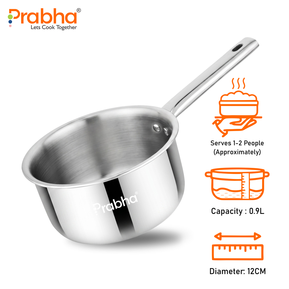 Elante Triply Saucepan Without Lid