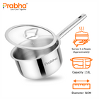 Elante Triply Saucepan With Glass Lid