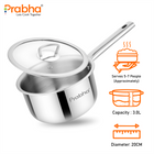 Elante Triply Saucepan With Glass Lid