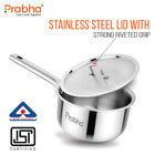 Elante Tri-Ply Stainless Steel Saucepan with Steel Lid
