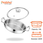 Elante Triply Saute Pan With Glass Lid