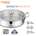 Elante Triply Saute Pan With Glass Lid