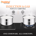 Elante Tri-Ply Stainless Steel Tope with Lid | Induction Compatible Multipurpose Cooking Pot