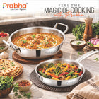 Tri-Ply Everyday Cookware Duo – Kadhai & Frypan | 2 Pcs