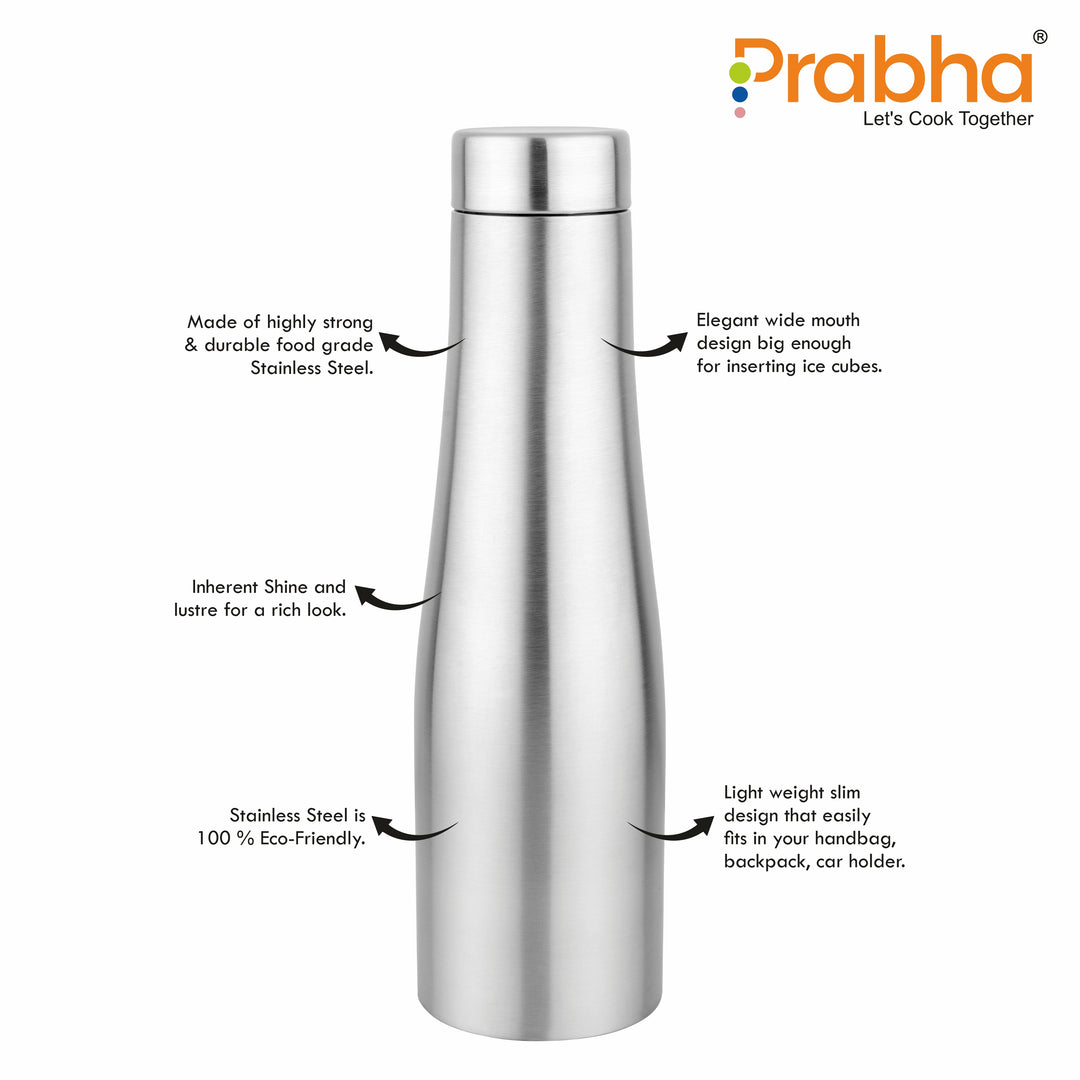 Stainless Steel Flora Water Bottle, 1 Liter
