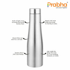 Stainless Steel Flora Water Bottle, 1 Liter