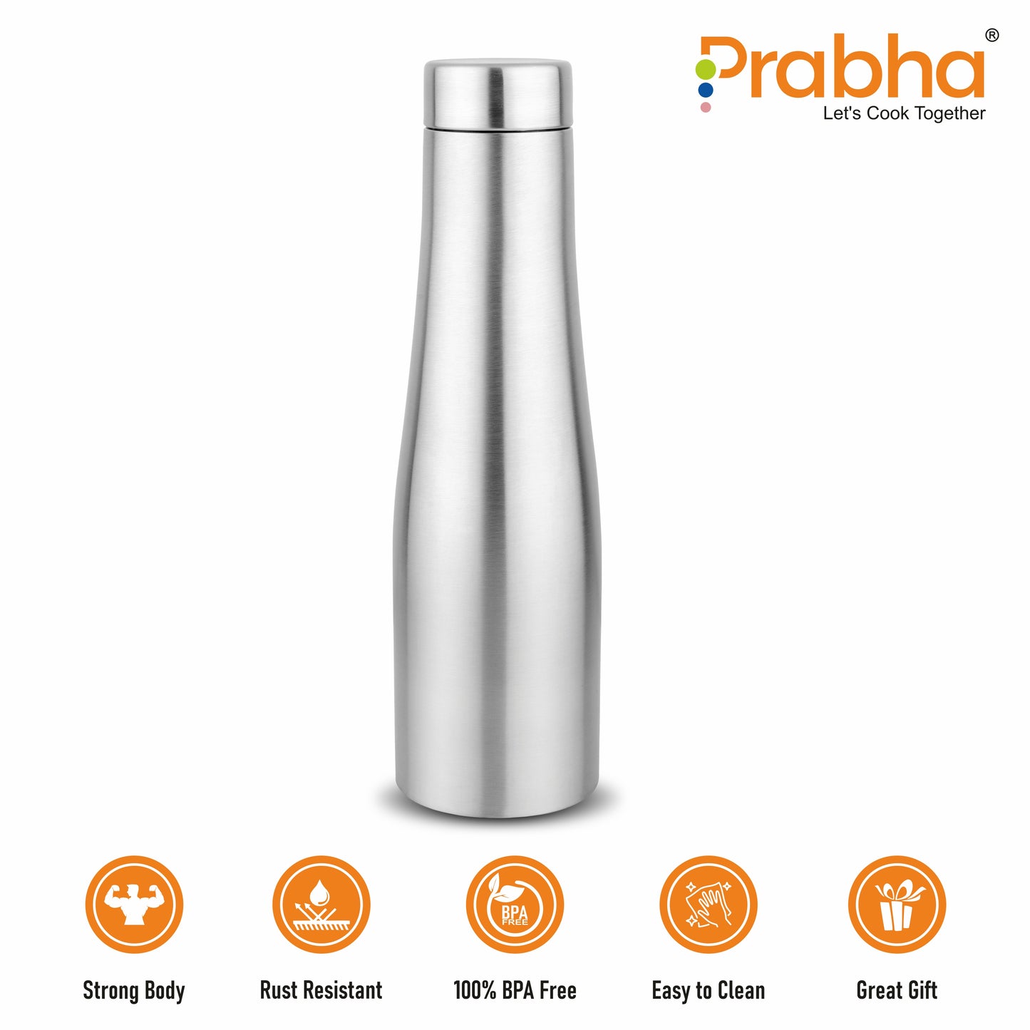 Stainless Steel Flora Water Bottle, 1 Liter