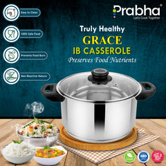 Grace IB Casserole With Lid - Prabha