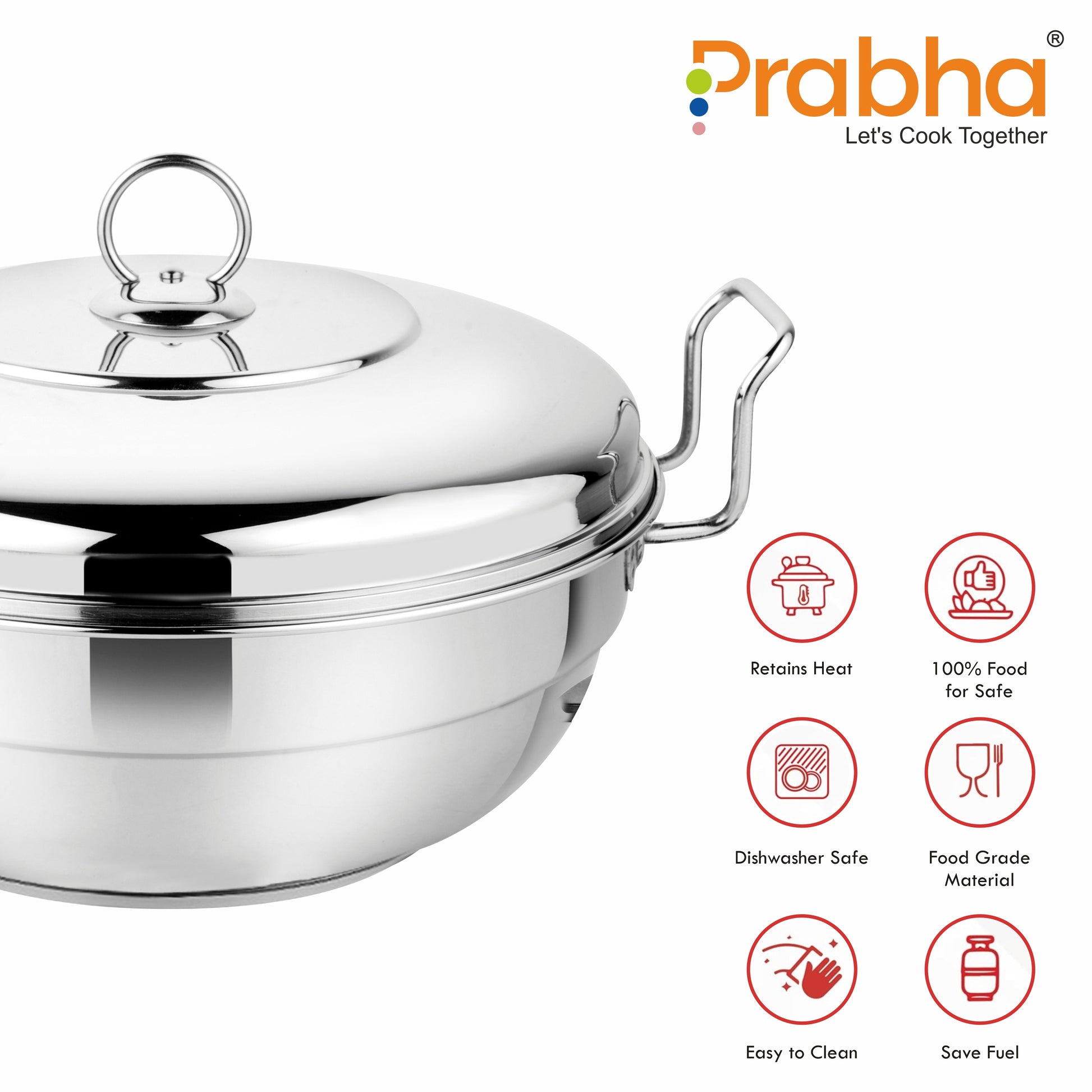 Grace Ib Multi Kadhai Plain (6 Plates) - Prabha
