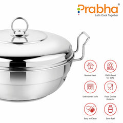 Grace Ib Multi Kadhai Plain (6 Plates) - Prabha