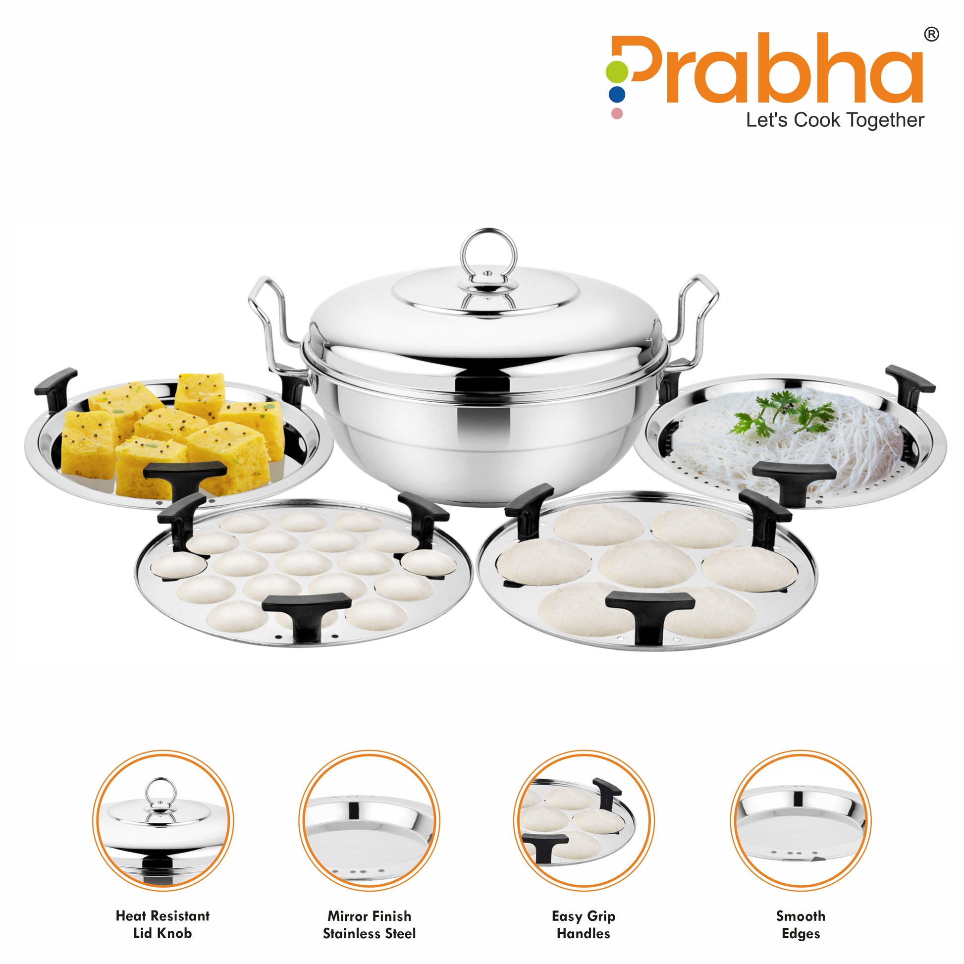 Grace Ib Multi Kadhai Plain (6 Plates) - Prabha