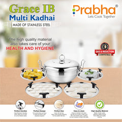 Grace Ib Multi Kadhai Plain (6 Plates) - Prabha
