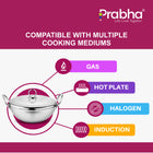 Magnum Capsule Bottom Hammered Kadhai With Lid