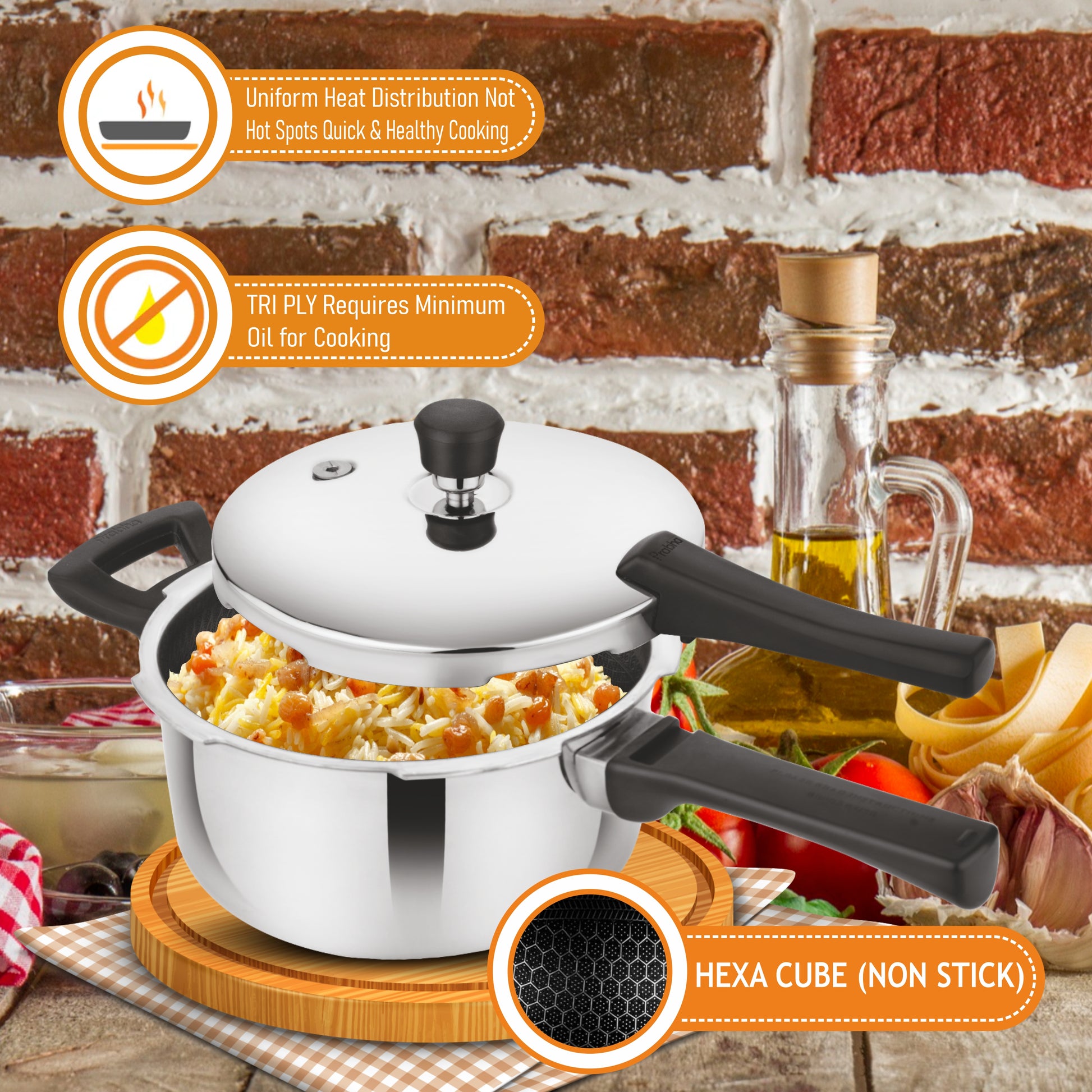 Triply Hexa Cube Non Stick Cooker