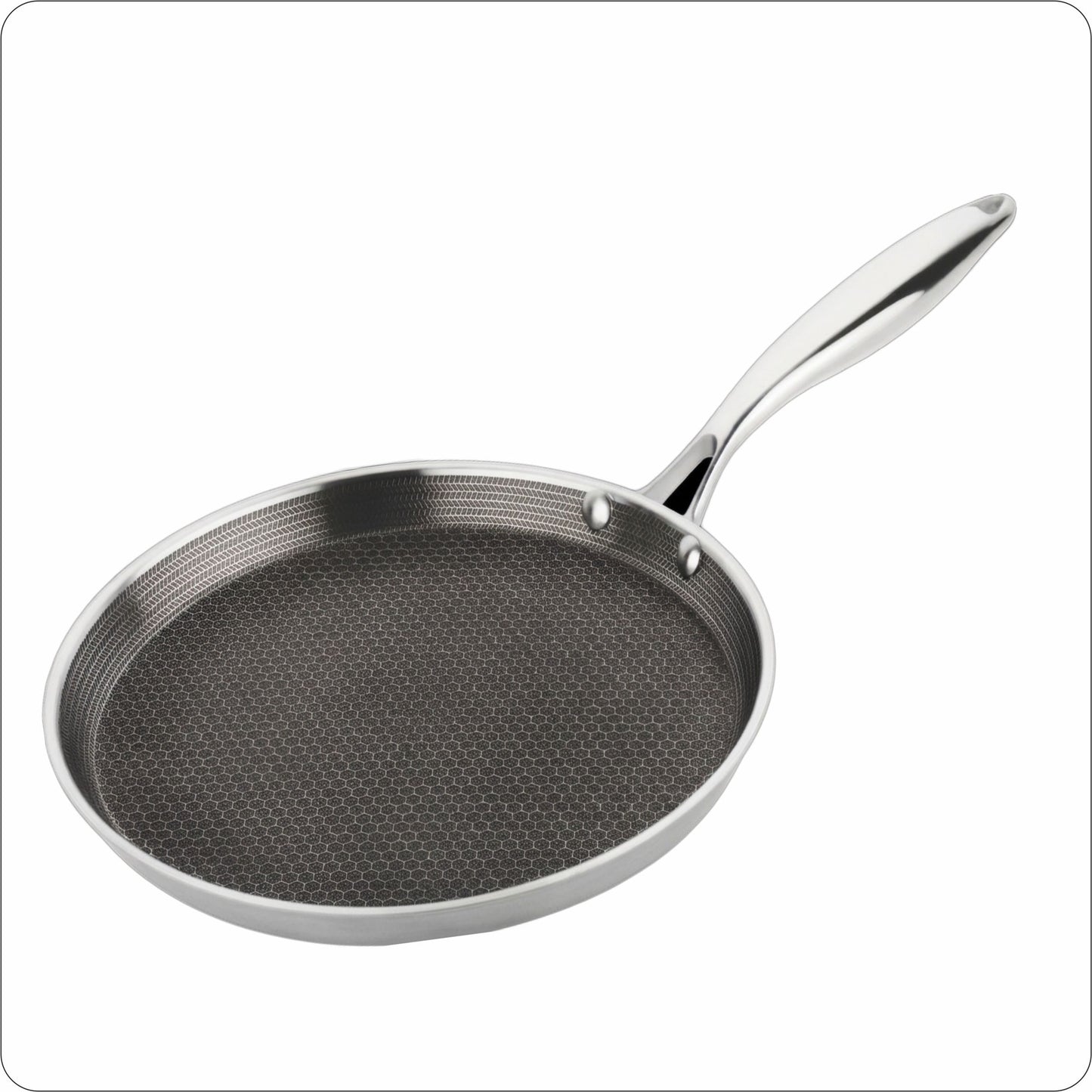 Tri-Ply Hexa Cube Stick-Resistant Dosa Tawa Induction Friendly
