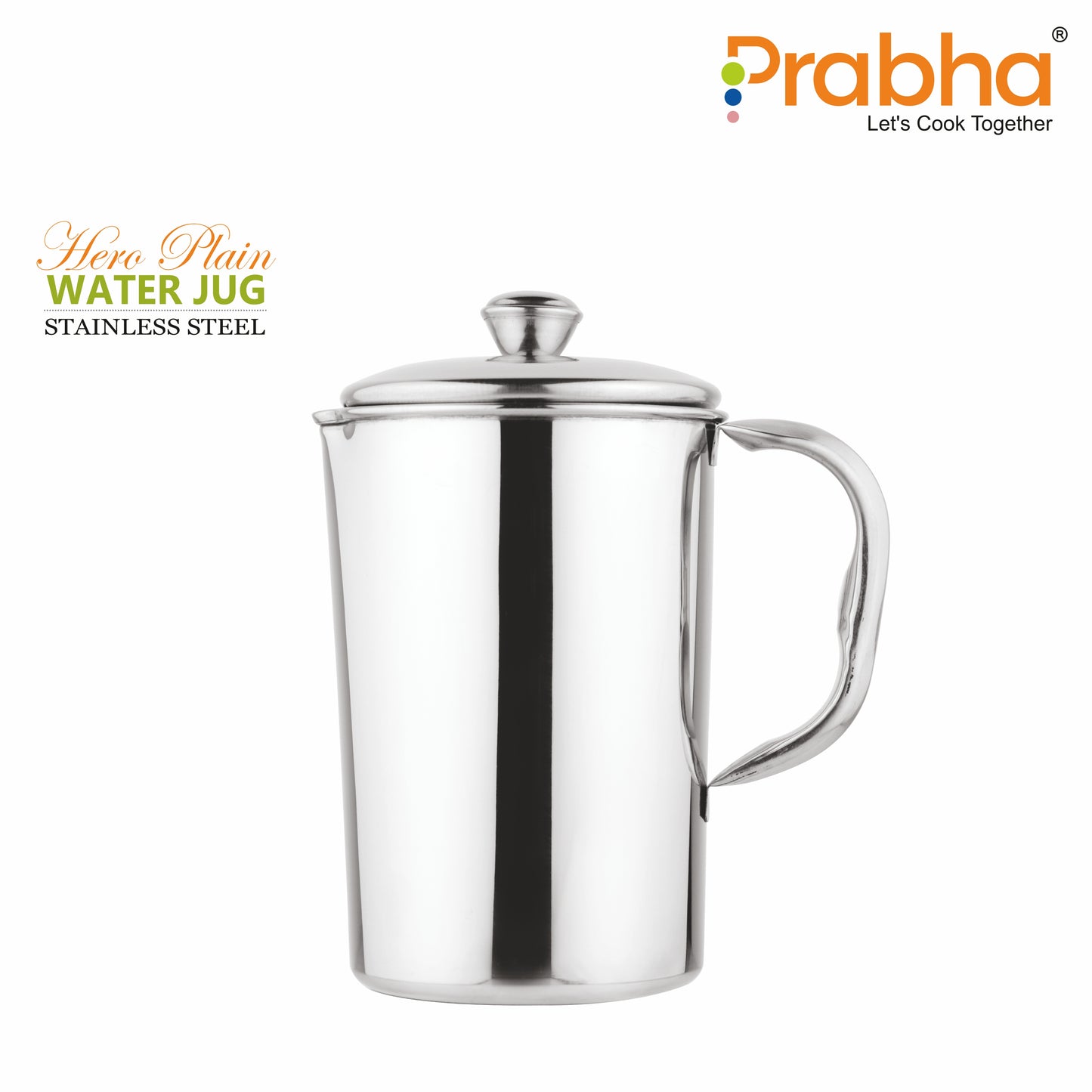 Stainless Steel Hero Water Jug Plain - 2300ml