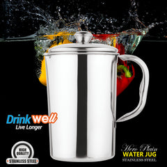 Stainless Steel Hero Water Jug Plain - 2300ml