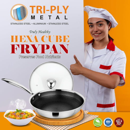 Triply Hexa Cube Frypan With Lid
