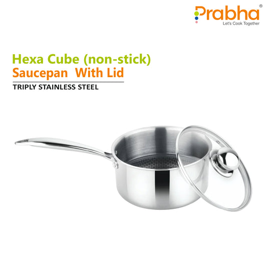 Triply Hexa Cube Saucepan With Lid