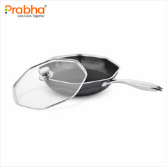 Triply Hexa Cube Octa Pan Wih Lid, 32CM