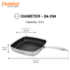 Triply Hexa Cube Square Pan, 24CM