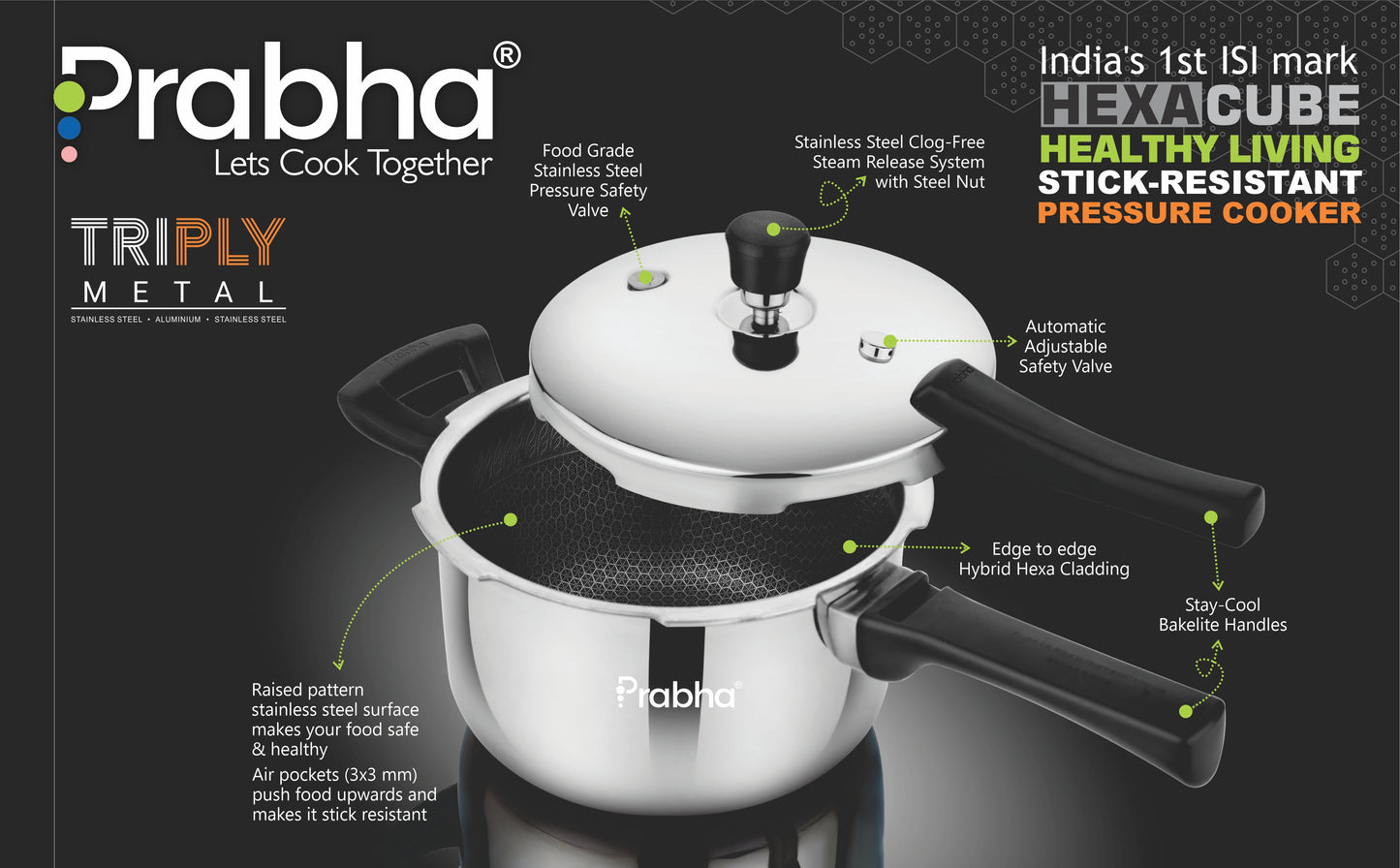 Triply Hexa Cube Non Stick Cooker