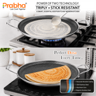 Triply Hexa Cube Stick-Resistant Dosa Tawa with Two Side Handles 32cm