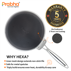Triply Hexa Cube Stick-Resistant Smart Tawa 28cm