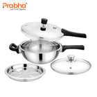 Tri-Ply Intelligent All-in-One Kadhai Pressure Cooker – 3.5 L