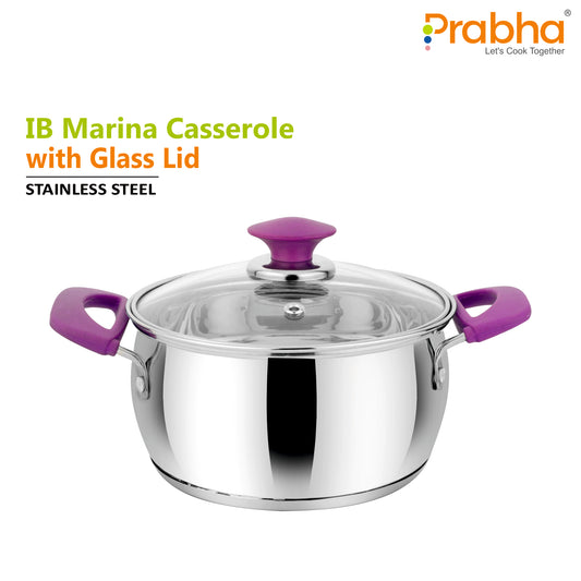 Ib Marina Casserole With Glass Lid