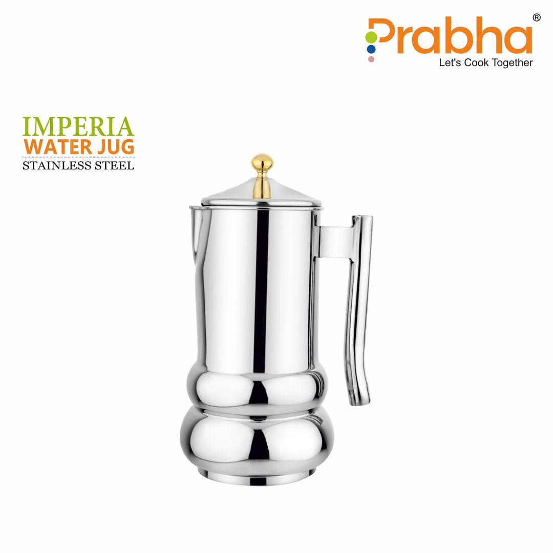 Preimium Stainless Steel Imperia Water Jug, 2000ml - Ideal for Beverages & Serving